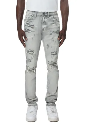 Smoke Rise Men's Vintage Distressed Washed Jeans