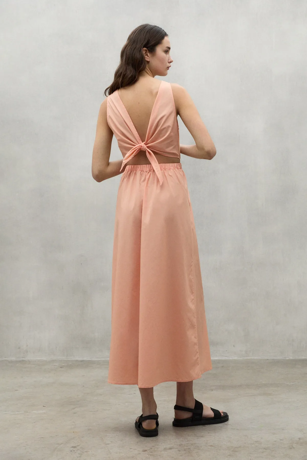 Soft Coral Galena Dress Ecoalf