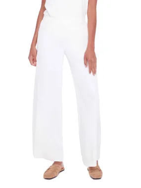 Solid Vegan Silk Wide Leg Pant