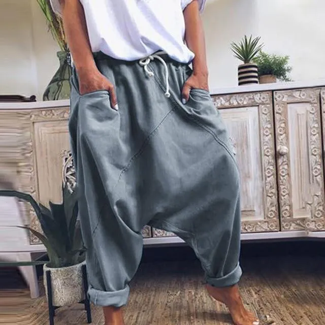 Street Style Oversized Harem Pants