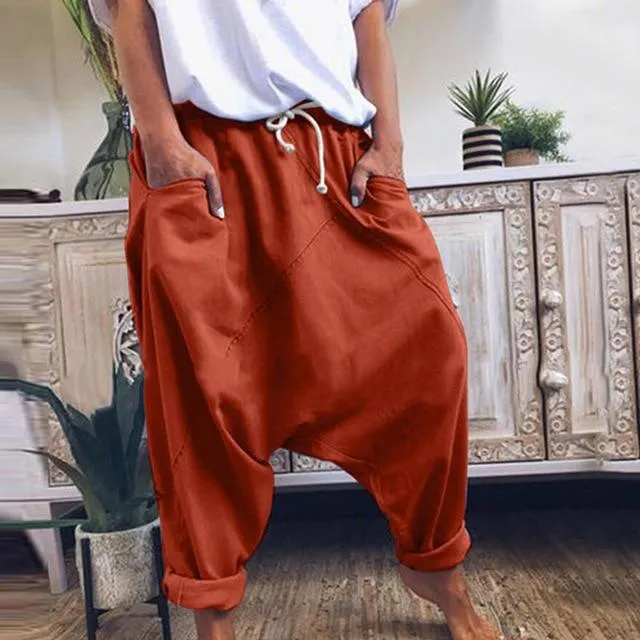 Street Style Oversized Harem Pants