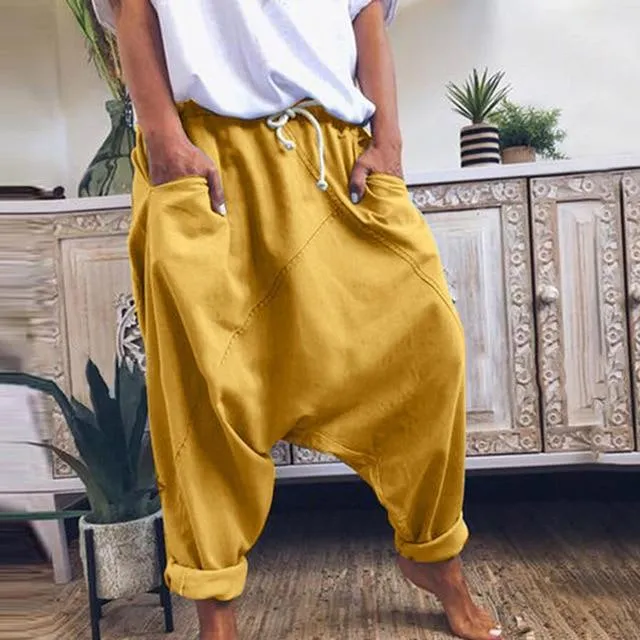 Street Style Oversized Harem Pants