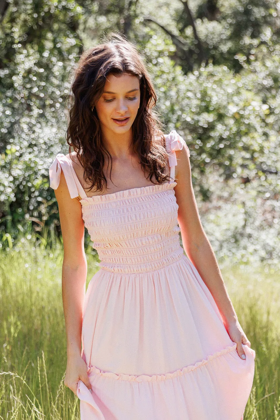 Sun Dance Dress in Pink Blossom