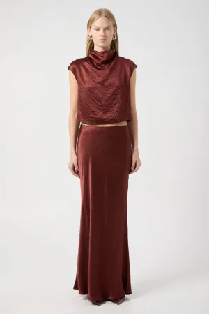 Third Form Crush Bias Maxi Skirt in Shiraz