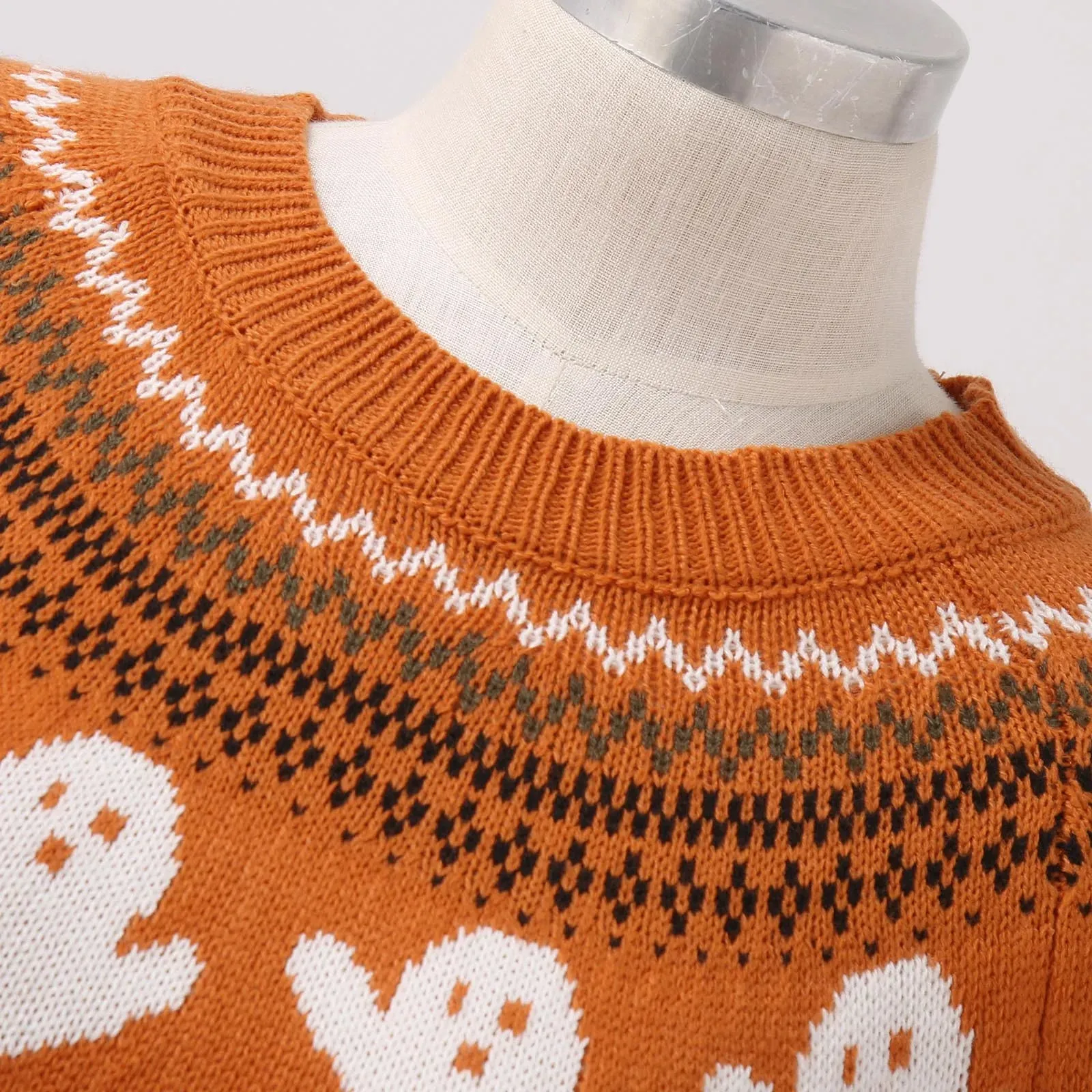 Wenkouban-Christmas Thanksgiving outfits_Halloween Cozy Y2K Oversized Warm Long Sleeve Comfortable Pullover Sweater