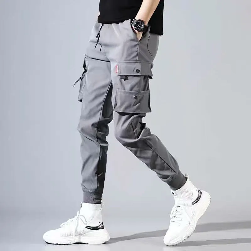 Wenkouban Mens Vintage Hip Hop Style Baggy Jeans Hip Hop Cargo Pants Men Streetwear Cotton Joggers Fashion Sweatpants Male Casual Harem Trousers Summer Harajuku Pants Men Women