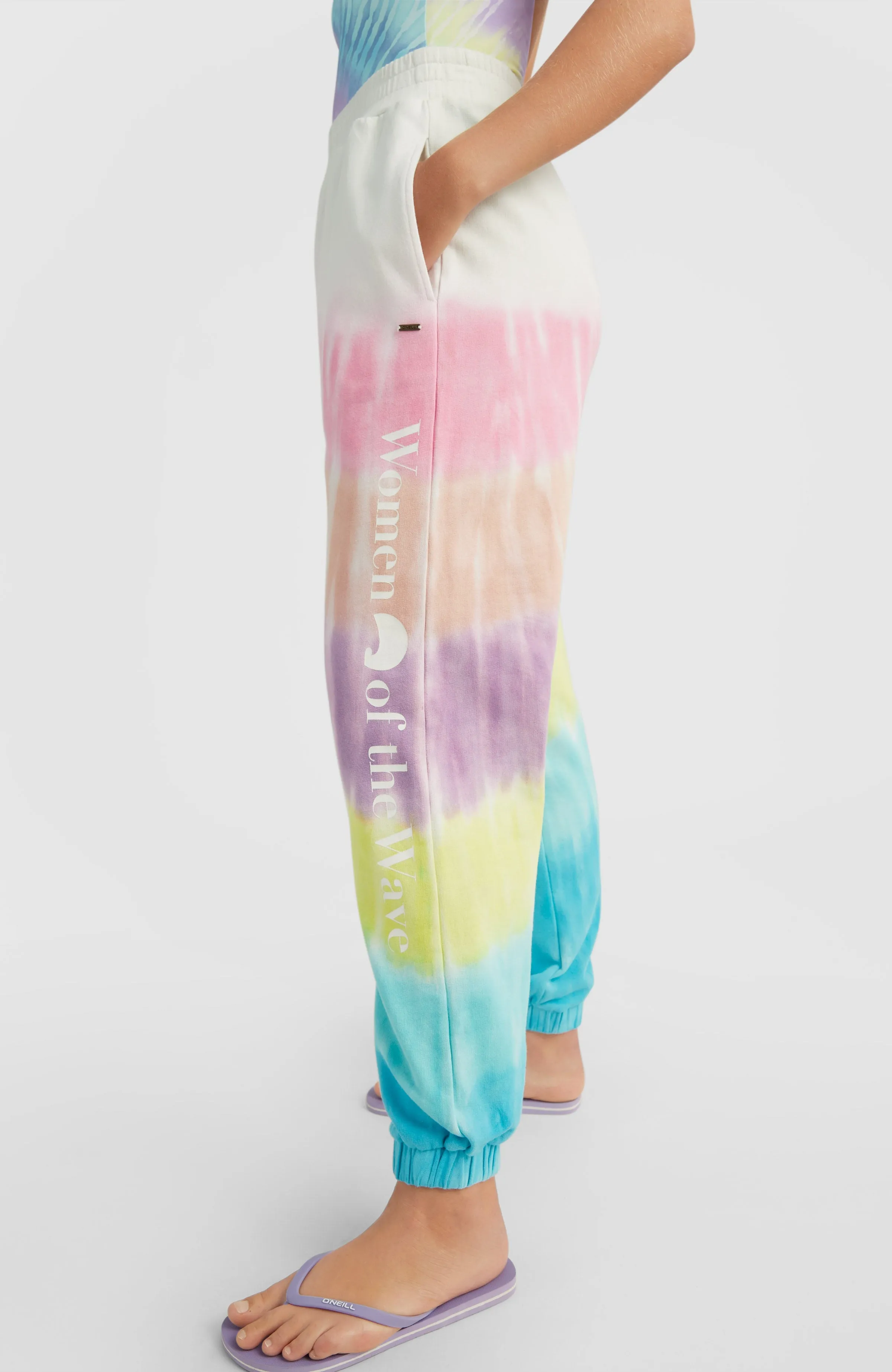 Women Of The Wave High-Waist Pants | Blue Tie Dye