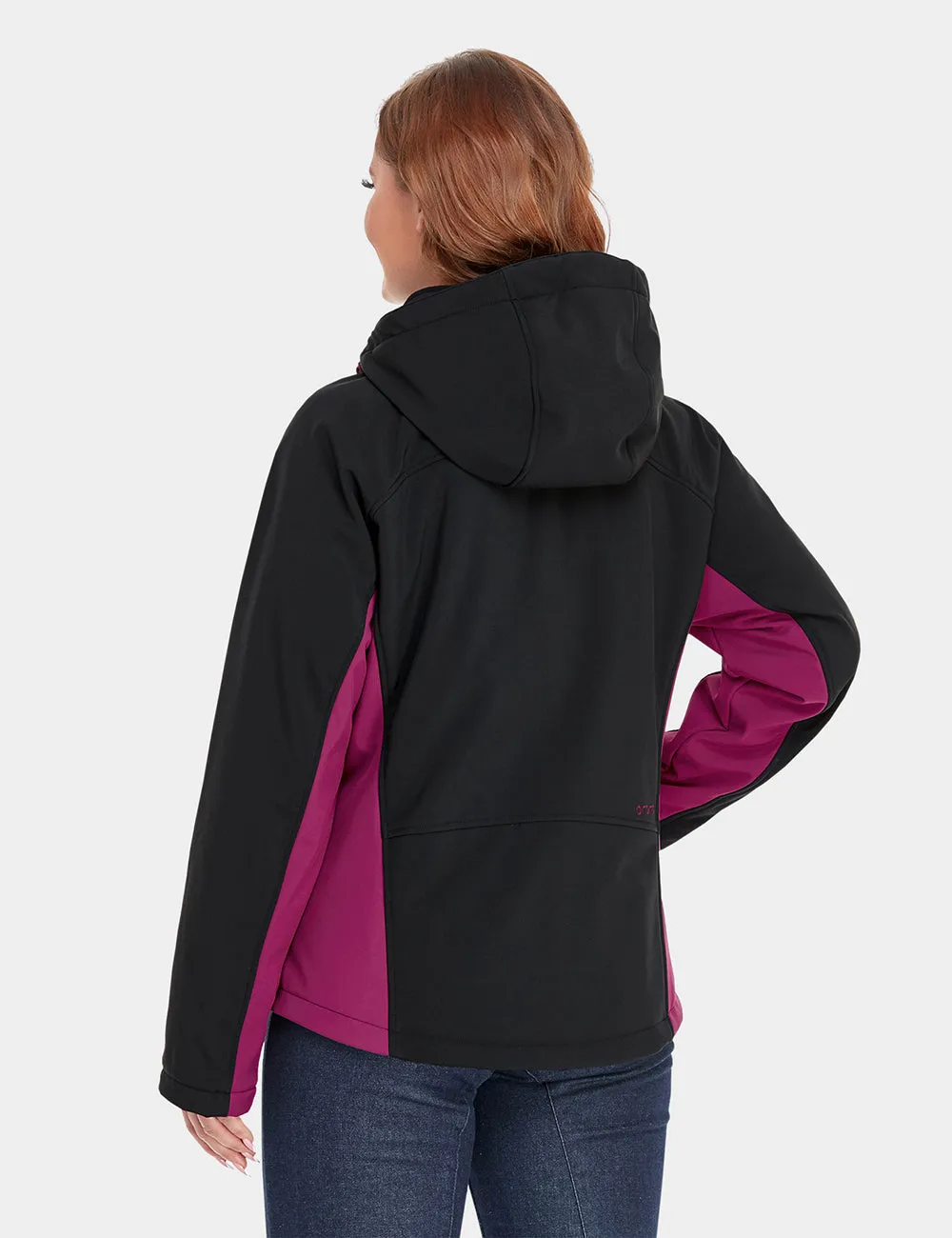 Women's Classic Heated Jacket (Black&Purple)