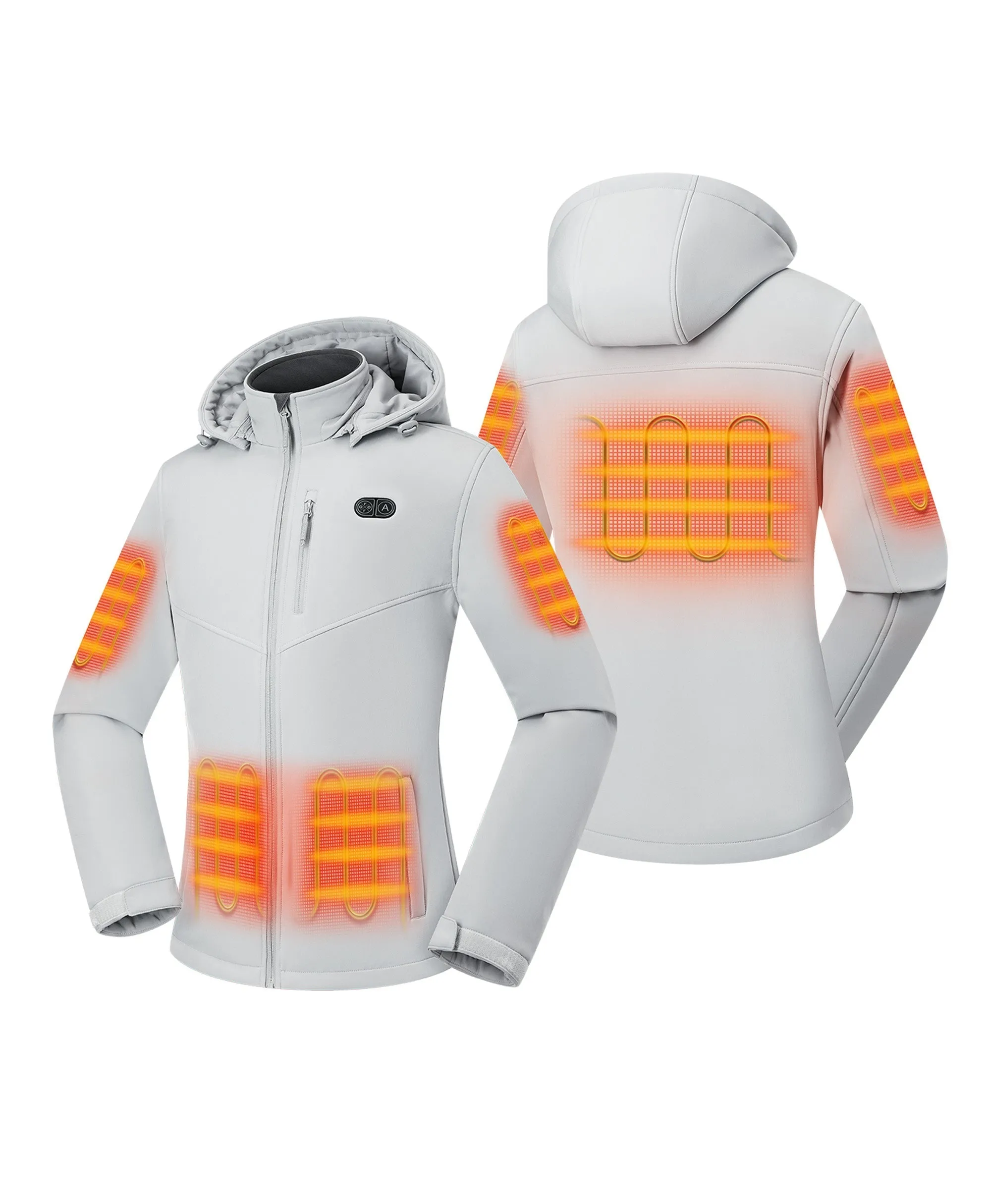 Women's Heated Dual Control Jacket with 5 Heating Zones (Pocket Heating) (Apparel Only)