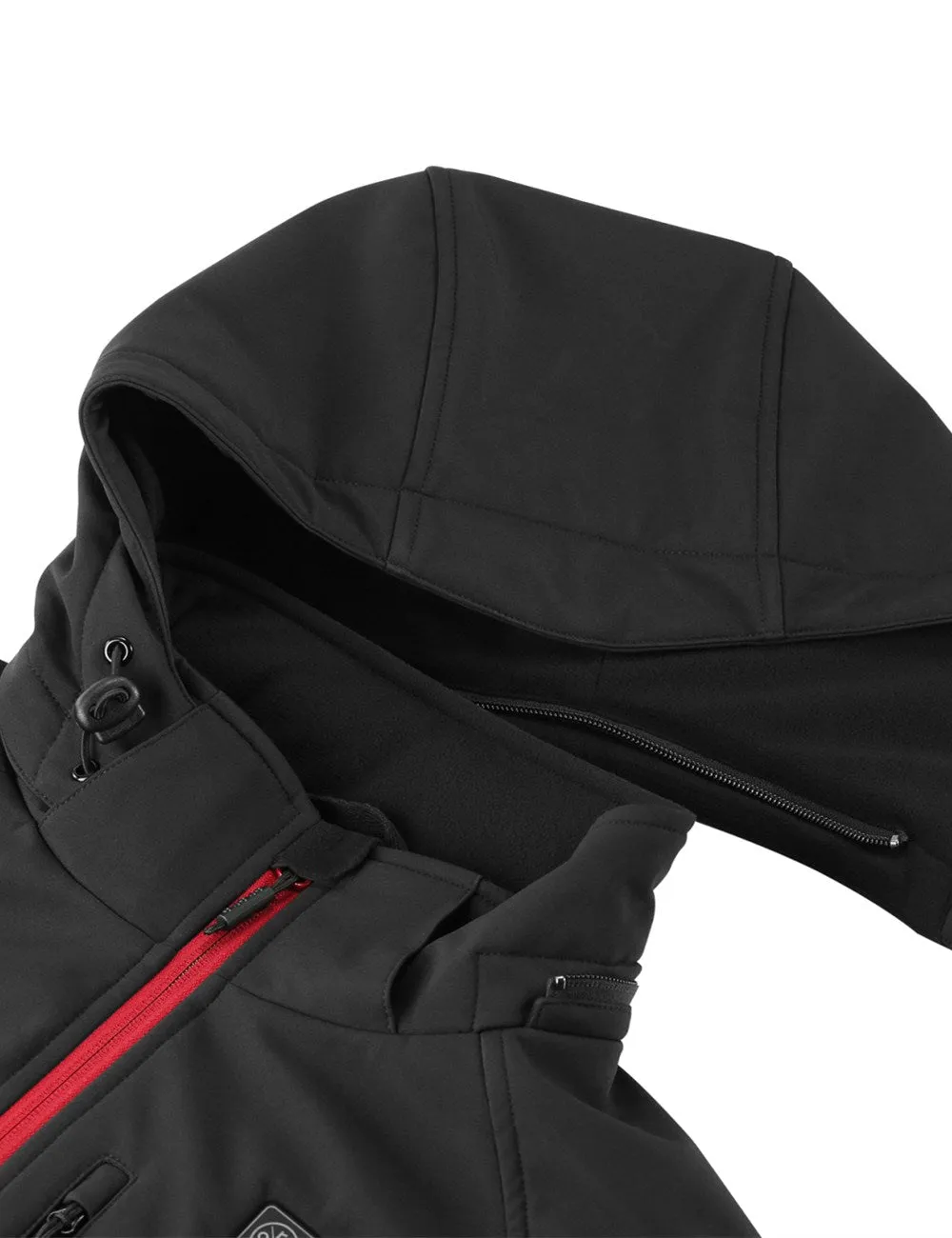 Women's Heated Jacket 2.0 (4 Heating Zones) - Black & Red