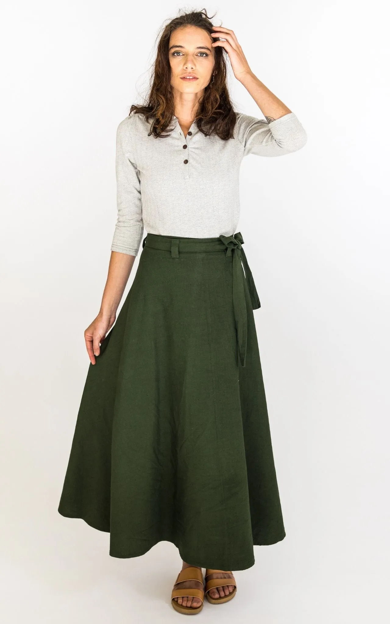 Wrap Skirt - Green