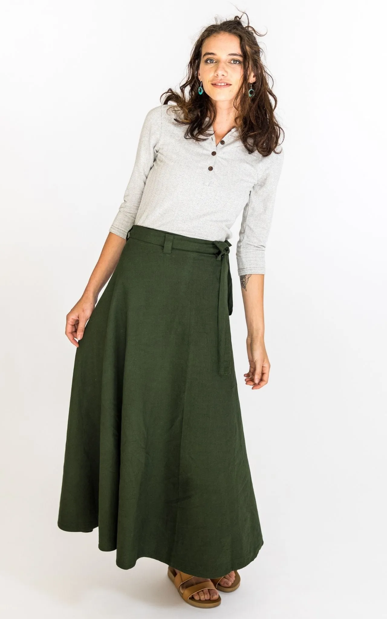 Wrap Skirt - Green