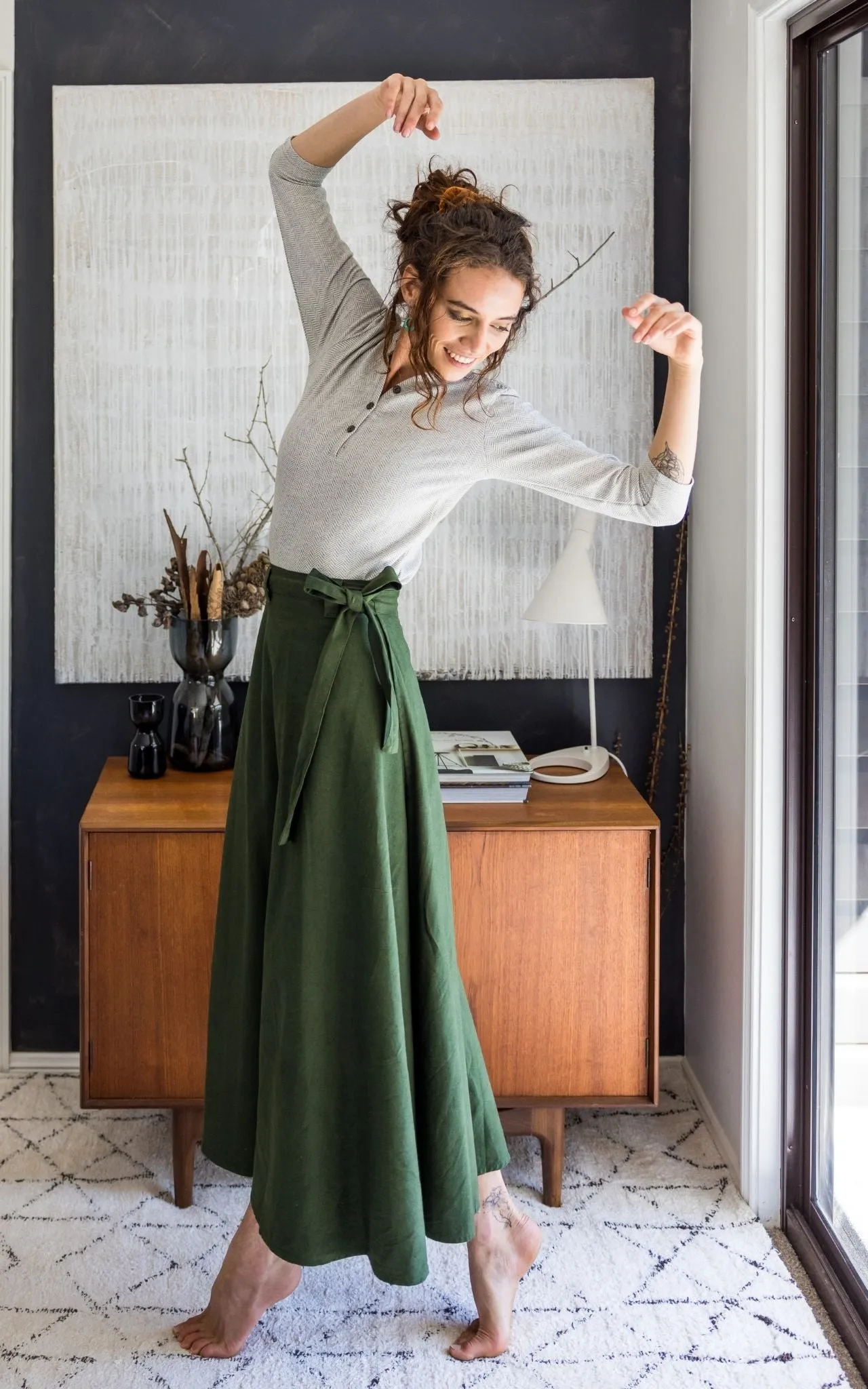 Wrap Skirt - Green